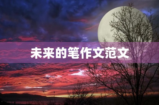 未来的笔作文范文