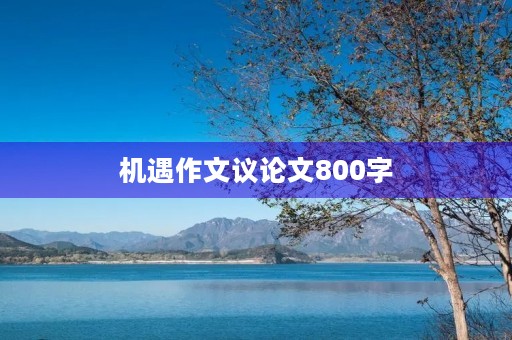 机遇作文议论文800字