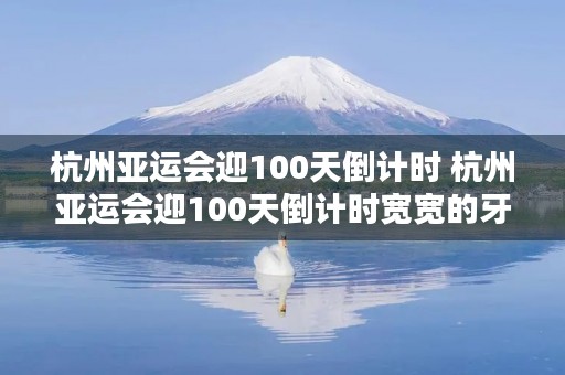 杭州亚运会迎100天倒计时 杭州亚运会迎100天倒计时宽宽的牙