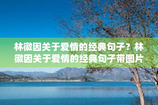 林徽因关于爱情的经典句子?林徽因关于爱情的经典句子带图片 林徽因关于爱情的经典句子?林徽因关于爱情的经典句子带图片