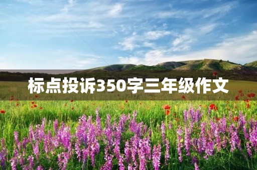 标点投诉350字三年级作文