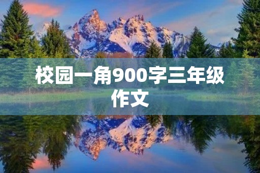 校园一角900字三年级作文 校园一角900字三年级作文
