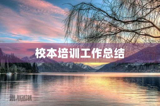 校本培训工作总结