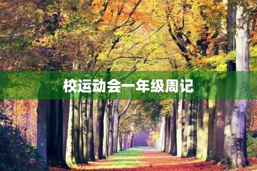 校运动会一年级周记 校运动会一年级周记