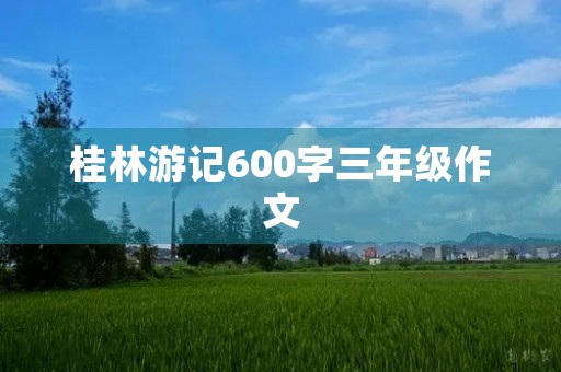 桂林游记600字三年级作文 桂林游记600字三年级作文