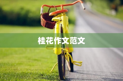 桂花作文范文