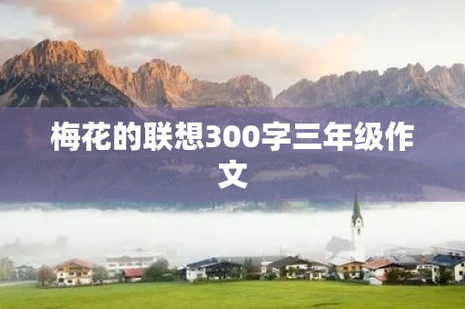 梅花的联想300字三年级作文