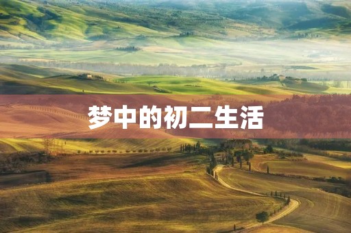 梦中的初二生活 梦中的初二生活