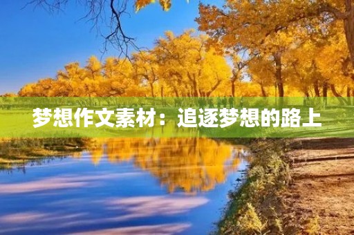 梦想作文素材:追逐梦想的路上 梦想作文素材:追逐梦想的路上