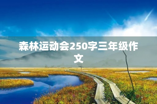 森林运动会250字三年级作文