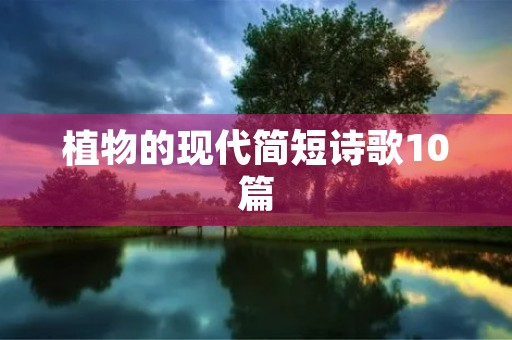 植物的现代简短诗歌10篇 植物的现代简短诗歌10篇