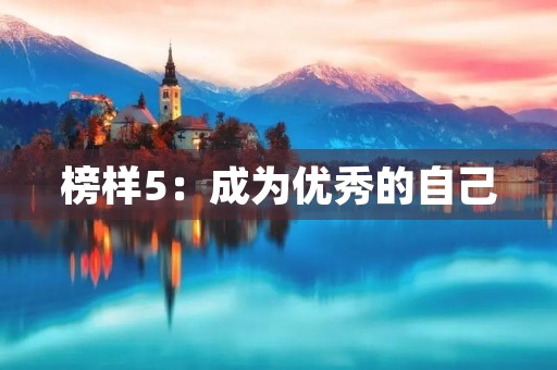 榜样5：成为优秀的自己