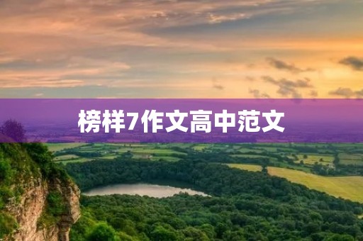 榜样7作文高中范文 榜样7作文高中范文