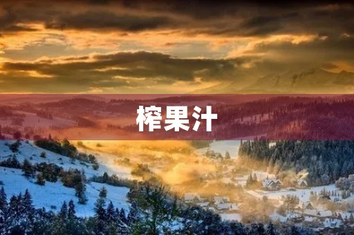 榨果汁 榨果汁