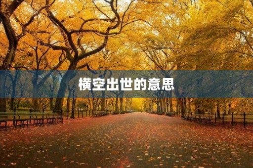 横空出世的意思(横空出世的意思) 横空出世的意思(横空出世的意思)
