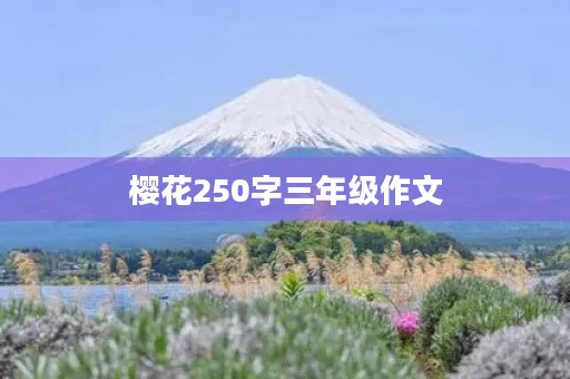 樱花250字三年级作文