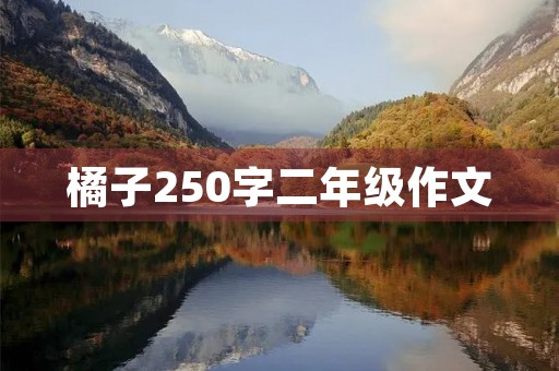 橘子250字二年级作文