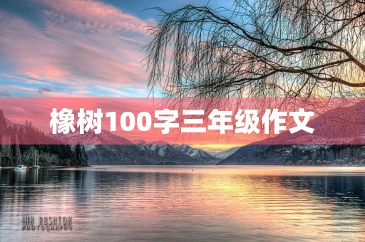 橡树100字三年级作文