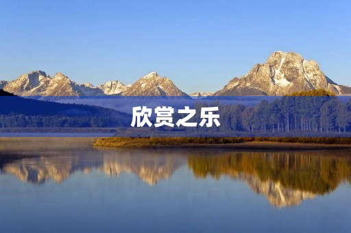 欣赏之乐