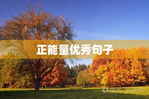正能量优秀句子(正能量优秀句子简短)