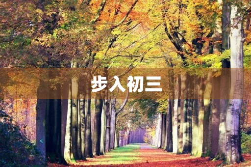 步入初三,如何开启新的学习之旅 步入初三,如何开启新的学习之旅