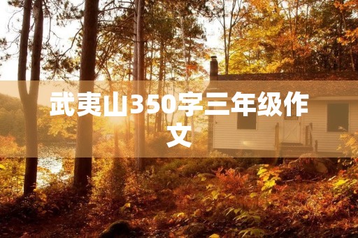 武夷山350字三年级作文