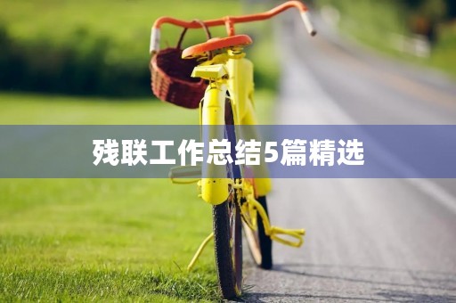 残联工作总结5篇精选