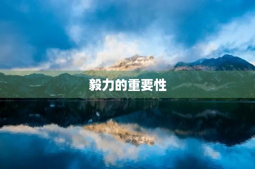 毅力的重要性 毅力的重要性