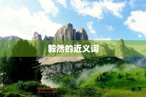 毅然的近义词(毅然的近义词)