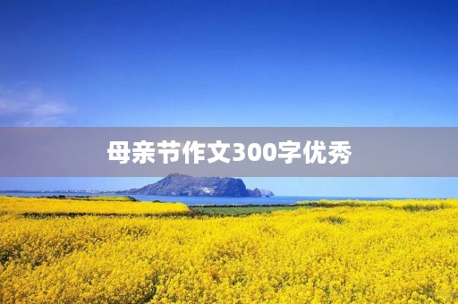 母亲节作文300字优秀