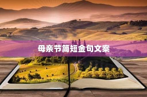 母亲节简短金句文案