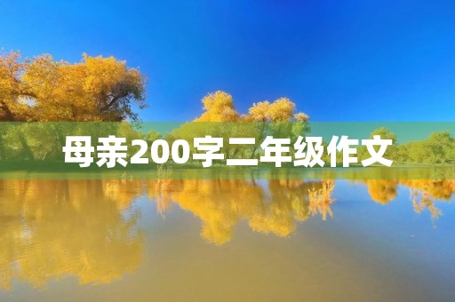 母亲200字二年级作文