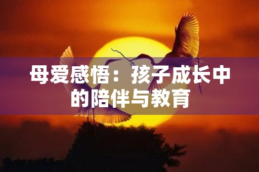 母爱感悟:孩子成长中的陪伴与教育 母爱感悟:孩子成长中的陪伴与教育