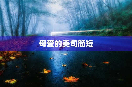 母爱的美句简短(母爱的美句简短10字) 母爱的美句简短(母爱的美句简短10字)