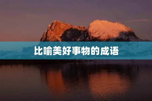 比喻美好事物的成语 比喻美好事物的成语
