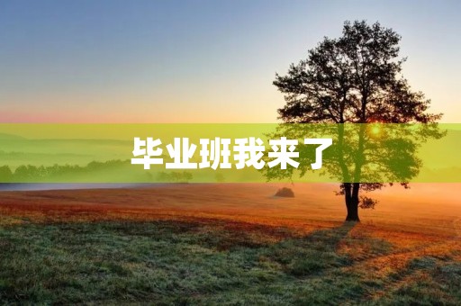 毕业班我来了
