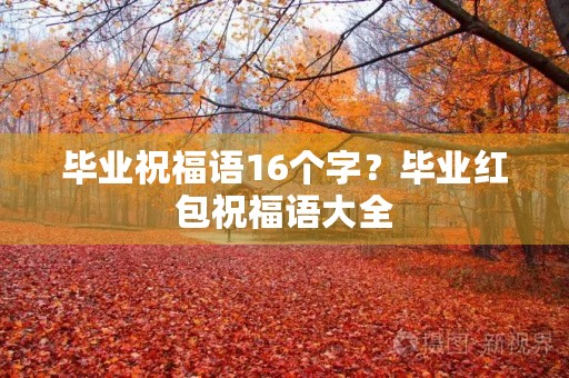 毕业祝福语16个字?毕业红包祝福语大全