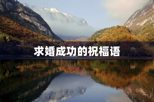 求婚成功的祝福语(求婚祝福语简短上档次)