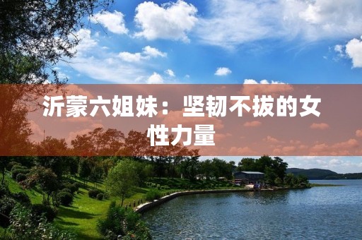 沂蒙六姐妹:坚韧不拔的女性力量 沂蒙六姐妹:坚韧不拔的女性力量
