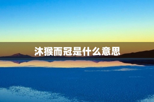 沐猴而冠是什么意思 沐猴而冠是什么意思