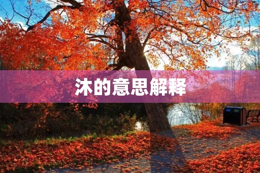 沐的意思解释(沐)