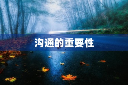 沟通的重要性
