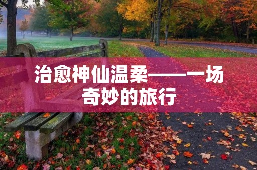 治愈神仙温柔——一场奇妙的旅行 治愈神仙温柔——一场奇妙的旅行