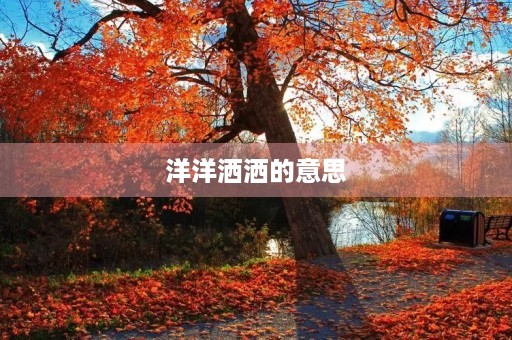 洋洋洒洒的意思(洋洋洒洒)