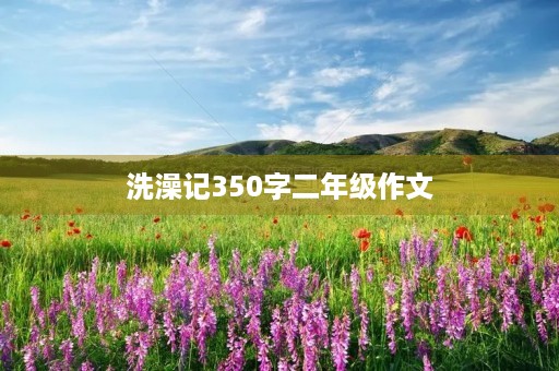 洗澡记350字二年级作文