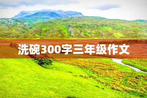 洗碗300字三年级作文 洗碗300字三年级作文