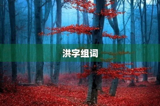 洪字组词(洪组词)