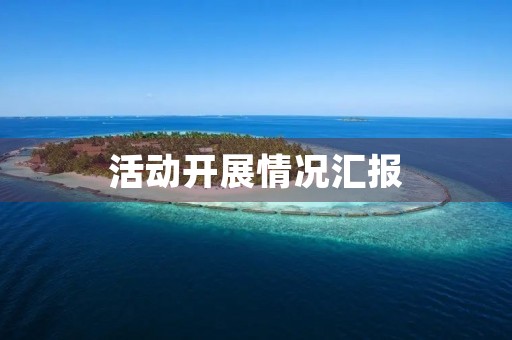 活动开展情况汇报