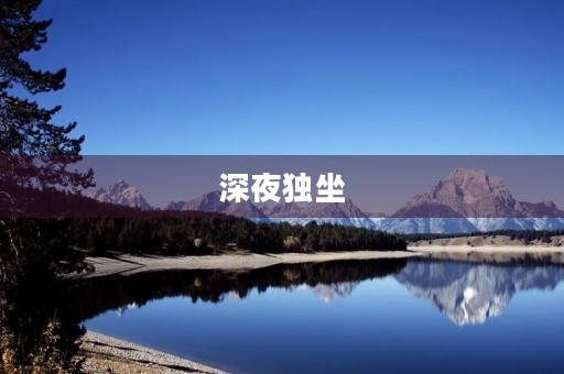 深夜独坐，思绪万千的伤感爱情故事日志