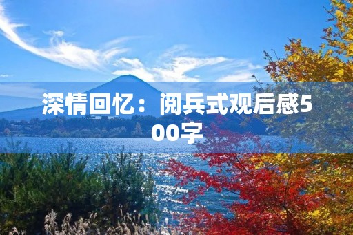 深情回忆：阅兵式观后感500字